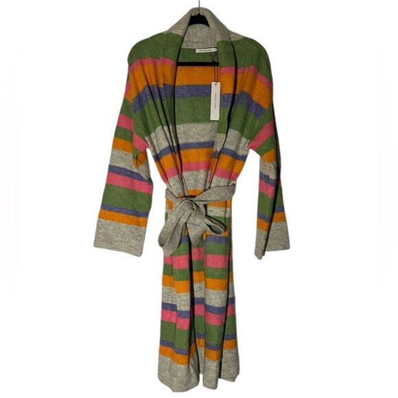 Stitches & Stripes Revolve Multicolor Striped Long Cardigan Sweater NEW - Picture 1 of 10